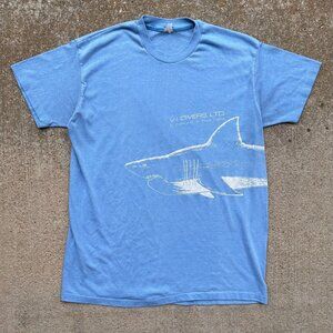 Vintage 1979 St. Croix Virgin Islands Single-Stitch Wrap-Around Shark T-Shirt